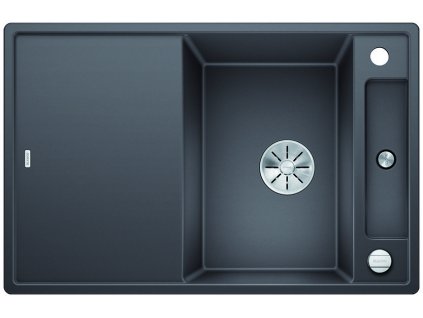 Blanco AXIA III 45 S-F InFino silgranit šedá skála dřez vpravo s excentrem přísluš. sklo