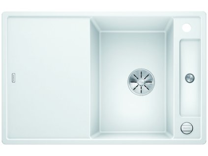 Blanco AXIA III 45 S-F InFino silgranit bílá dřez vpravo s excentrem přísluš. sklo