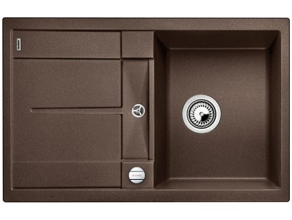 Blanco METRA 45 S F Silgranit kávová oboustranné provedení s excentrem