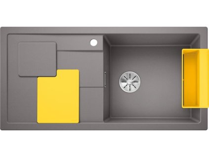 Blanco SITY XL 6 S InFino Silgranit aluminium dřez vpravo přísl. lemon