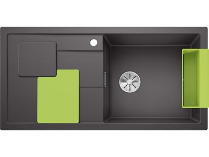 Blanco SITY XL 6 S InFino Silgranit šedá skála dřez vpravo přísl. kiwi