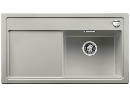 Blanco ZENAR 5 S Silgranit perlově šedá dřez vpravo s excentrem krájecí deska sklo