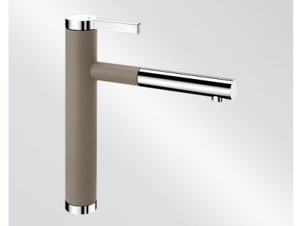 Blanco LINEE S Silgranit-look dvoubarevná tartufo/chrom