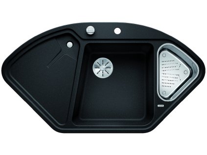 Blanco DELTA II-F InFino Silgranit antracit s excentrem přísluš. ano