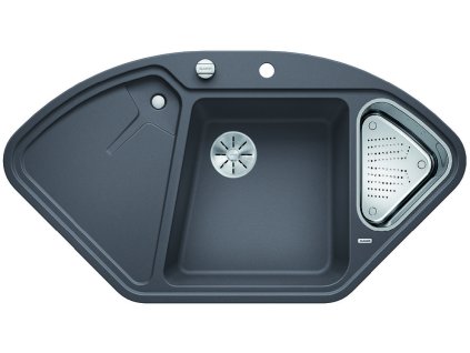 Blanco DELTA II-F InFino Silgranit šedá skála s excentrem přísluš. ano