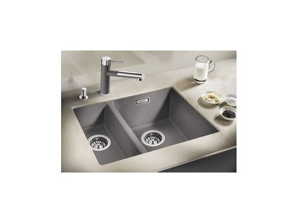 Blanco SUBLINE 340/160 U Silgranit šedá skála bez táhla dřez vpravo