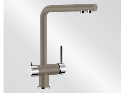 Blanco FONTAS Silgranit-look dvoubarevná tartufo/chrom