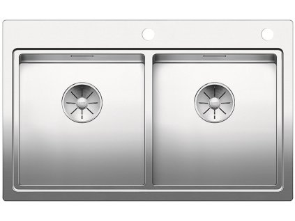 Blanco DIVON II 8 IF InFino Nerez hedvábný lesk oboustranné provedení s excentrem