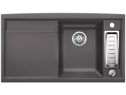 Blanco AXIA II 5 S-F Silgranit šedá skála dřez vpravo s excentrem přísluš. ano
