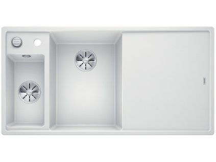 Blanco AXIA III 6 S InFino Silgranit bílá sklen.kráj.deska dřez vlevo s exc.