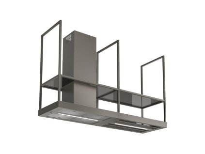 Ostrůvková digestoř T-SHELF TITANIUM MATT A180