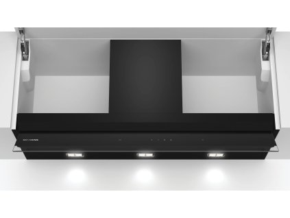 iQ500 Vestavný odsavač par 90 cm černé sklo LJ97BAM60