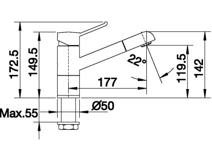 Blanco ZENOS-S Silgranit-look dvoubarevná světle šedá/chrom