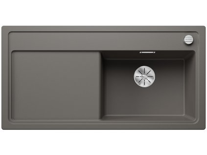 Blanco ZENAR XL 6 S InFino Silgranit šedá vulkan dřez vpravo s excentru