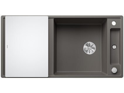 Blanco AXIA III XL 6 S InFino Silgranit šedá vulkan skl.kráj.deska oboustr.prov. s exc.
