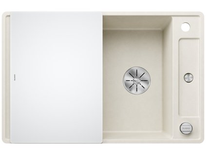 Blanco AXIA III 45 S-F InFino silgranit bílá soft dřez vpravo s excentrem přísluš. sklo