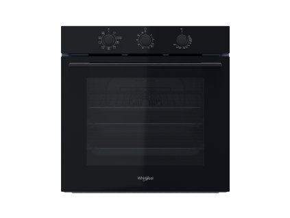 Vestavná elektrická trouba Whirlpool: černá barva, samočištění - OMK38HU0B