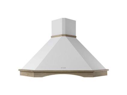 Komínová digestoř RANCH ANGOLO WH A100 bez rámu