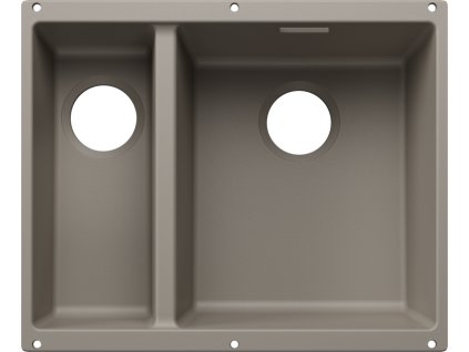 Blanco SUBLINE 340/160 U InFino Silgranit tartufo bez odtokové armatury, velká vana vpravo