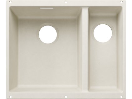 Blanco SUBLINE 340/160 U InFino Silgranit bílá soft bez odtok. armatury, velká vana vlevo