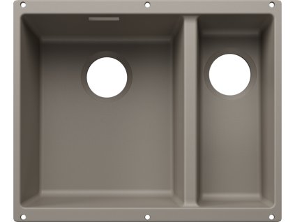 Blanco SUBLINE 340/160 U InFino Silgranit tartufo bez odtokové armatury, velká vana vlevo