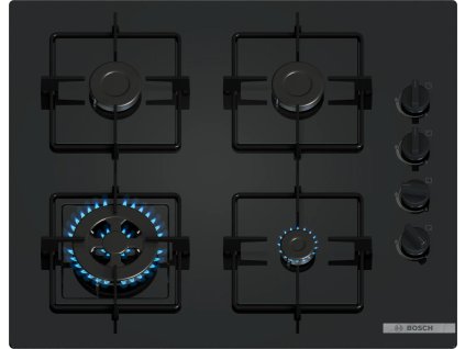 POH6B6K30 Serie 2 - Plynová varná deska - 60 cm - tvrzené sklo, černá