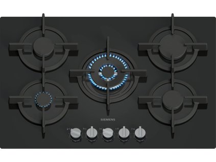 EP7A6QI10 iQ500 - Plynová varná deska - 75 cm - tvrzené sklo, černá