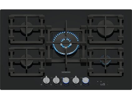 ER7A6RH40 iQ700 - Plynová varná deska - 75 cm - tvrzené sklo, černá