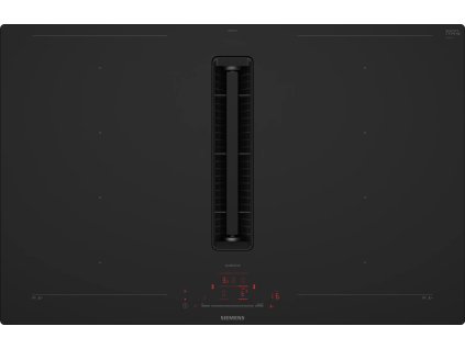 EX80BHL26E iQ700 - Indukční varná deska s odsáváním - 80 cm - černá, matná, zápustný design, instalace do roviny pracovní desky