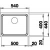 Blanco ETAGON 500-IF InFino nerez hedvábný lesk bez excentru a pojezdy