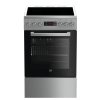 Beko, Multifunkční sporák se sklokeramickou deskou a grilem – 50 cm FSE 57300 GX