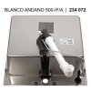 Blanco ANDANO 500 IF/A InFino Nerez hedvábný lesk s excentrem PushControl