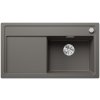 Blanco ZENAR 5 S InFino Silgranit šedá vulkán dřez vpravo s excentrem