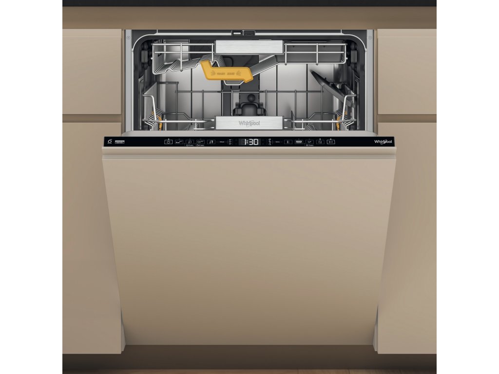 Vstavaná plne integrovaná umývačka riadu Whirlpool MaxiSpace - W8I HT58 TS