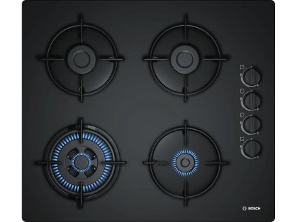 Serie | 2 Plynová varná doska 60 cm tvrdené sklo, čierna POH6B6B10