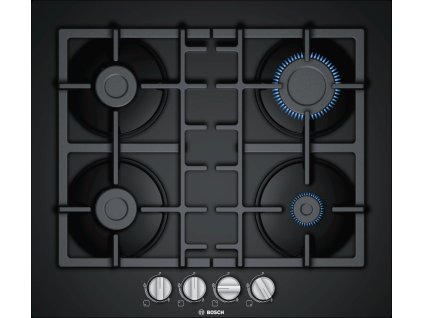 Serie | 4 Plynová varná doska 60 cm tvrdené sklo, čierna PNP6B6B90