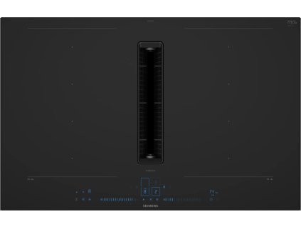 EX87BNX68E iQ700 - Indukčná varná doska s odsávaním - 80 cm - čierna, matná, inštalácia na pracovnú dosku s rámčekom