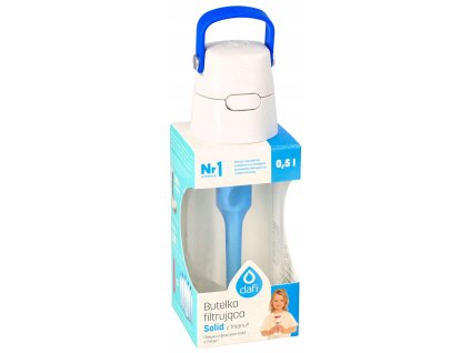 Dafi Solid Filtračná fľaša 0,5 l modrá