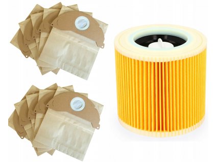 10x WORKI FILTR DO KARCHER MV2 WD2 A2004