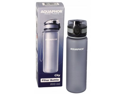 Butelka bidon filtrujaca Aquaphor 0 5L City szara