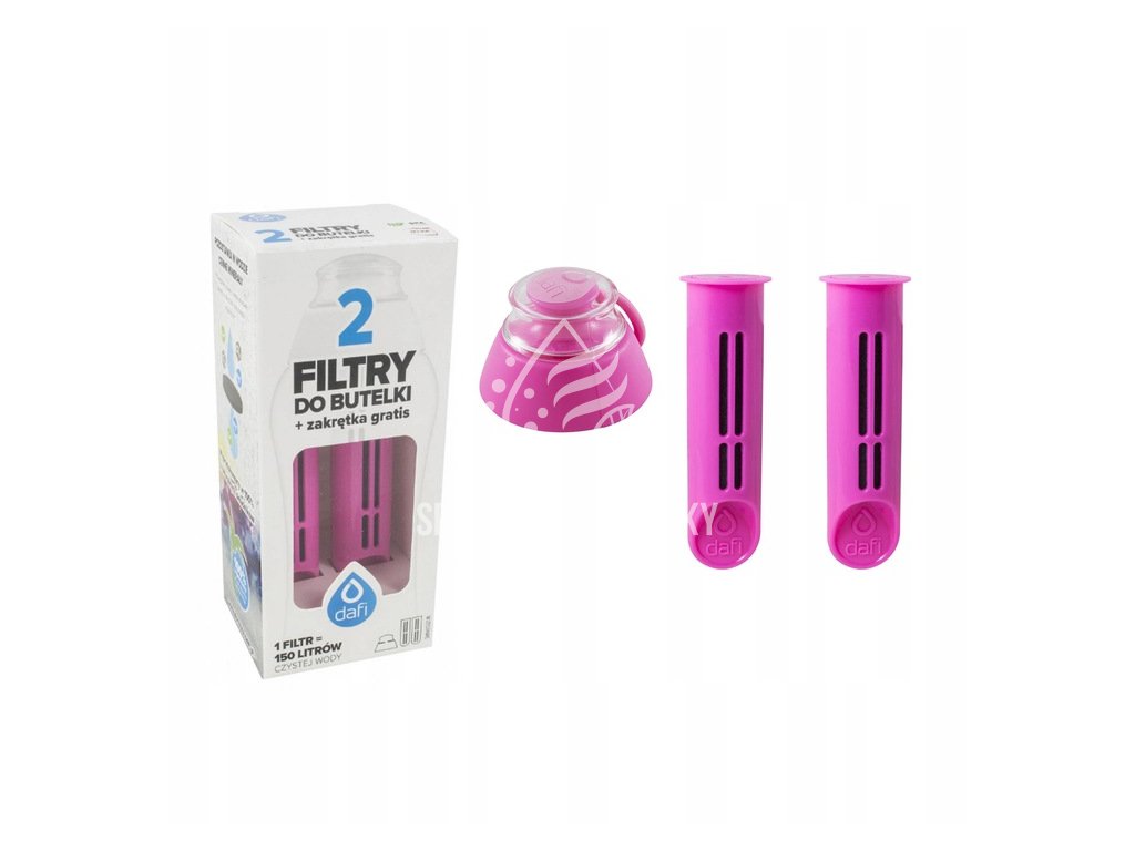 Dafi soft Náhradný filtery a viečko pre fľaše pink 3ks
