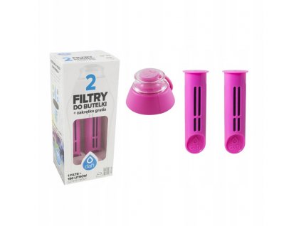 Dafi soft Náhradný filtery a viečko pre fľaše pink 3ks