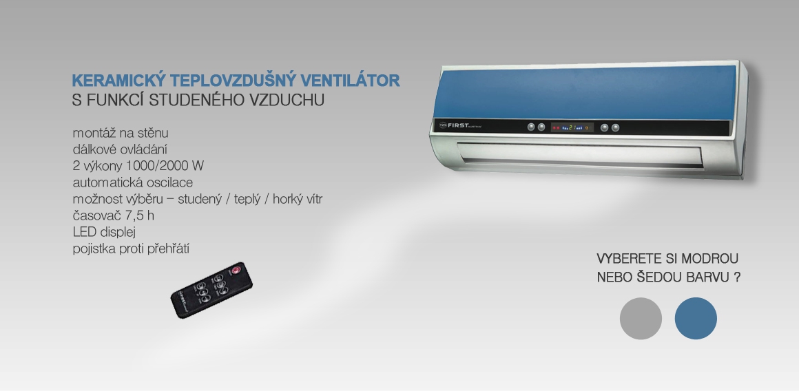 Keramický teplovzdušný ventilátor First FA-5571-8