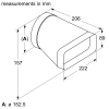 redukce ⌀ 150 mm kulaté/ploché HEZ9VDSI0 17005349