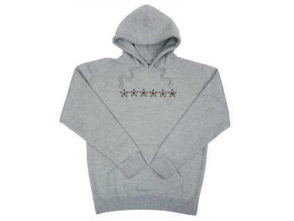 Mikina Jenkem 6 Star Hoodie heather grey