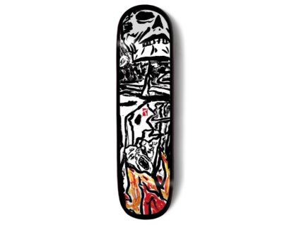Deska Poetic Collective Burning Skull Frame