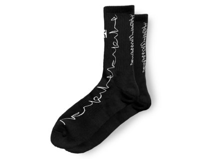 Ponožky Poetic Collective Crayon Sock black