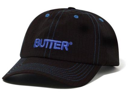 Kšiltovka Butter Nylon Rounded Logo 6 Panel Cap black