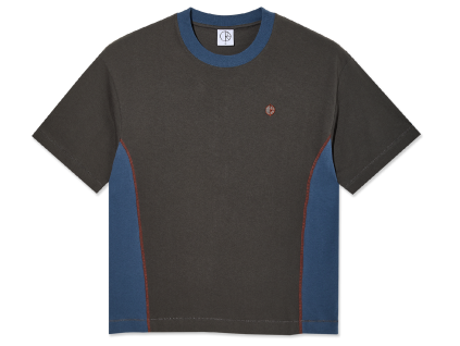 Triko Polar Surf Panel Tee dirty black/grey blue