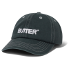 Kšiltovka Butter Rounded Logo 6 Panel Cap Washed Black